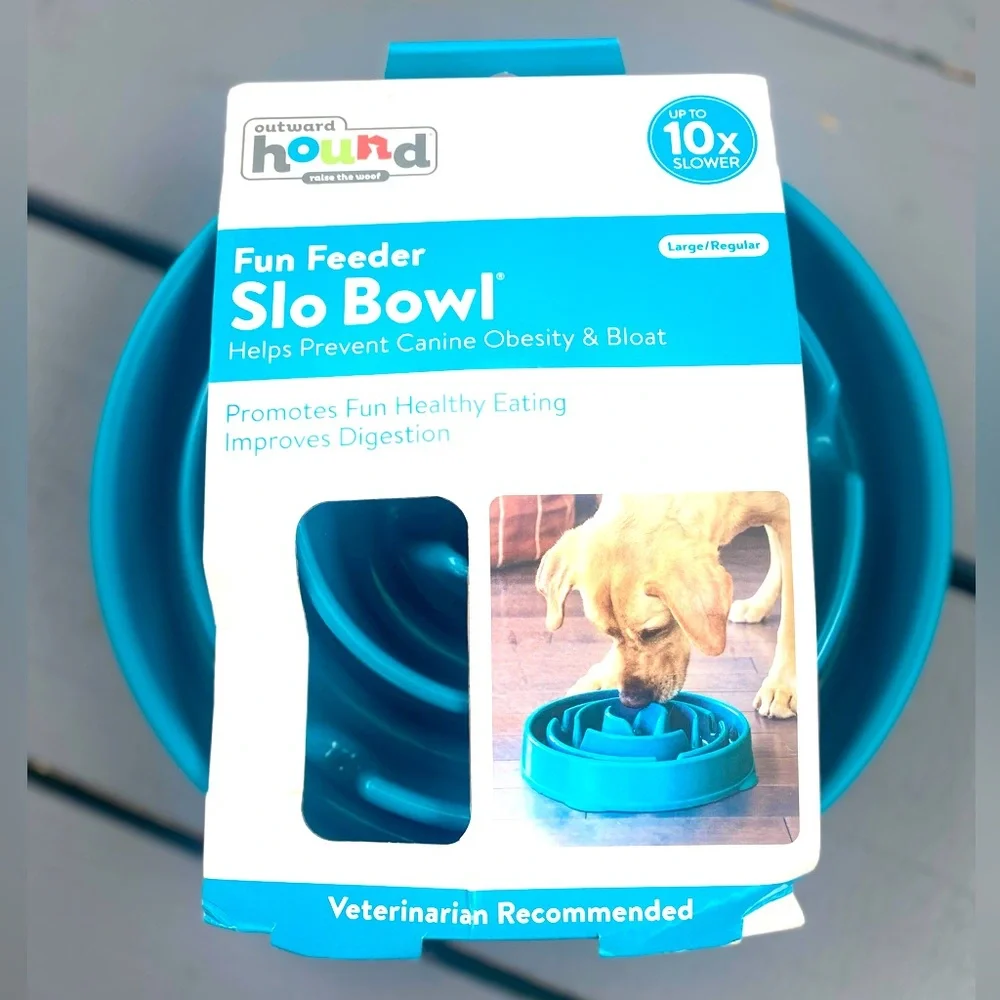 Outward Hound Fun Feeder Slow Eating Bowl for Dogs - Large 10